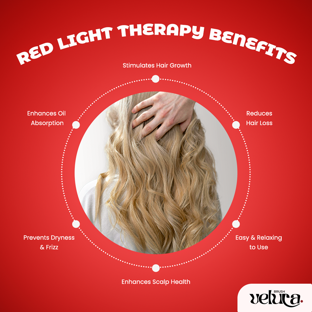 Velura Red Light Therapy Hair Brush